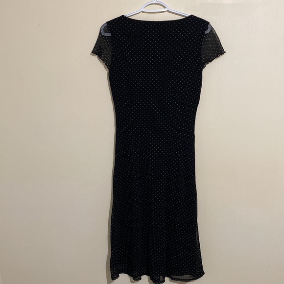 Mexx Black & White Polka Dot Midi  Dress size M - Picture 4 of 12